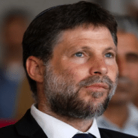Israeli Finance Minister Bezalel Smotrich in the city of Petah Tikva on 17 August 2023 (Reuters)